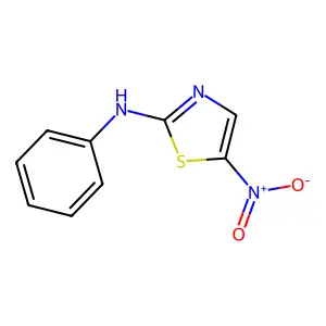2-Anilino-5-nitrothiazole structure
