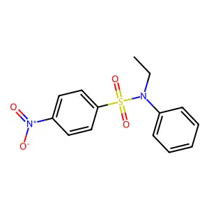 N-ethyl-4-nitro-N-phenylbenzenesulfonamide structure