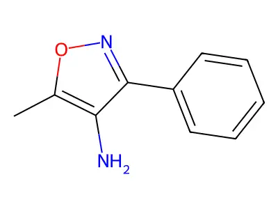 5-Methyl-3-phenyl-4-isoxazolamine structure