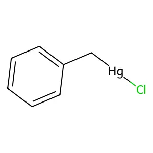 Benzyl(chloro)mercury structure