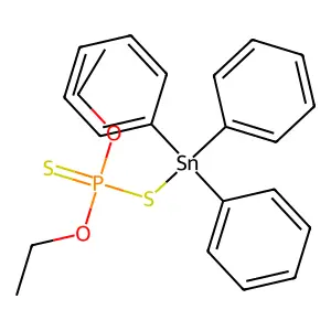 三苯锡双(二乙基)二硫代磷酸酯 structure