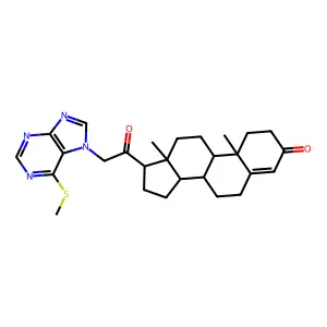 11-Hydroxypregna-4,6-diene-3,20-dione structure