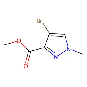 Methyl 4-bromo-1-methyl-1H-pyrazole-3-carboxylate structure