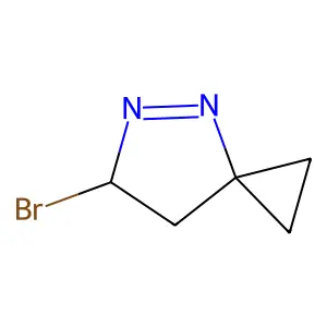 6-Bromo-4,5-diazaspiro[2.4]hept-4-ene structure