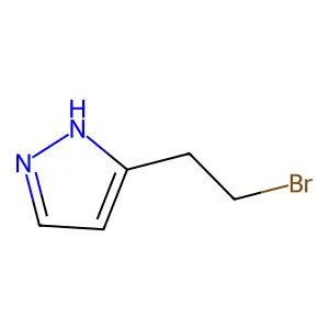 5-(2-bromoethyl)-1H-pyrazole structure