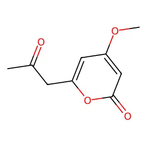 4-Methoxy-6-(2-oxopropyl)pyran-2-one structure