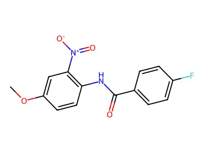 4-fluoro-N-(4-methoxy-2-nitrophenyl)benzamide structure