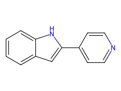 2-(pyridin-4-yl)-1H-indole structure