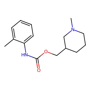 Carbanilic acid, o-methyl-, (1-methyl-3-piperidyl)methyl ester structure