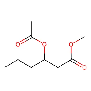 Methyl 3-acetoxyhexanoate structure