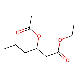 Ethyl 3-acetoxyhexanoate structure