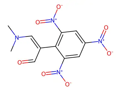 3-dimethylamino-2-picrylacrolein structure