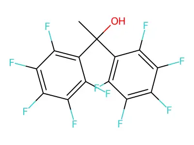 1,1-Bis(pentafluorophenyl)-1-ethanol structure