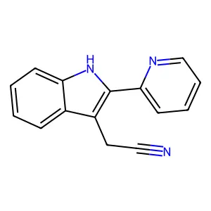 [2-(Pyridin-2-yl)-1h-indol-3-yl]acetonitrile structure