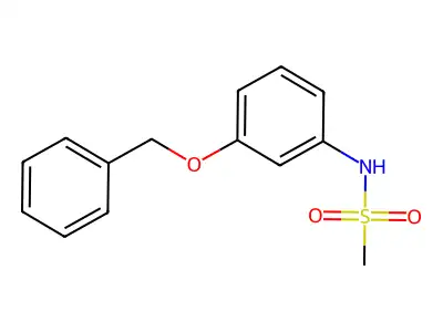 N-(3-(benzyloxy)phenyl)methanesulfonamide structure