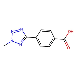 4-(2-甲基-2H-四唑-5-基)苯甲酸 structure