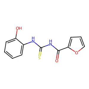 N-[(2-hydroxyphenyl)carbamothioyl]furan-2-carboxamide structure