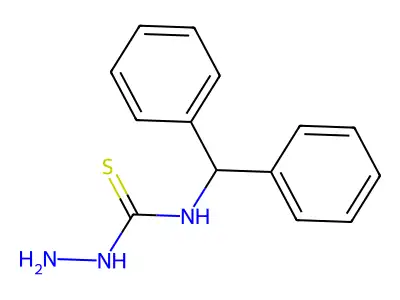 4-Benzhydryl-3-thiosemicarbazide structure