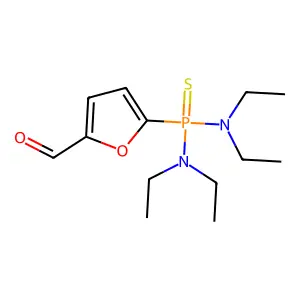 5-[Bis(diethylamino)phosphinothioyl]furan-2-carbaldehyde structure