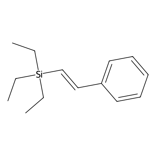 Silane, triethyl(2-phenylethenyl)- structure
