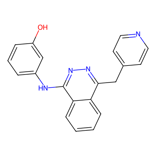 1-(3-Hydroxyanilino)-4-(4-pyridylmethyl)phthalazine structure