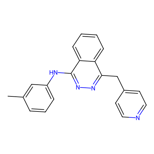 1-(3-Methylanilino)-4-(4-pyridylmethyl)phthalazine structure