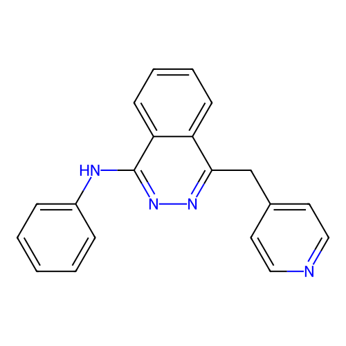 N-phenyl-4-(pyridin-4-ylmethyl)phthalazin-1-amine structure