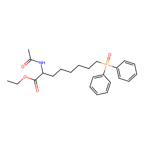 Ethyl 2-acetamido-8-(diphenylphosphoryl)octanoate structure