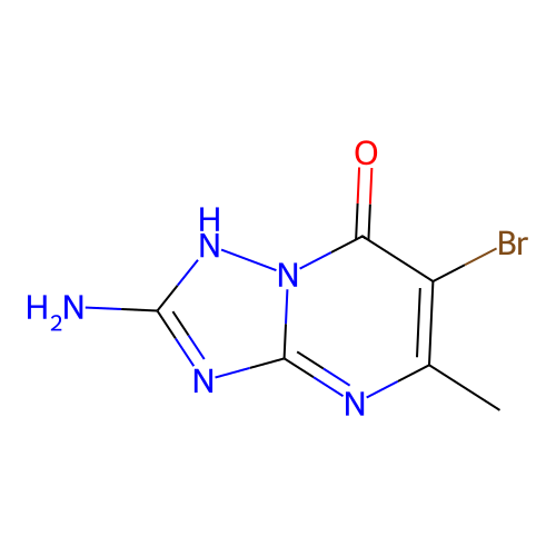 2-Amino-6-bromo-5-methyl[1,2,4]triazolo[1,5-a]pyrimidin-7-ol structure