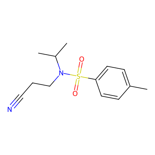 3-{(Methylethyl)[(4-methylphenyl)sulfonyl]amino}propanenitrile structure