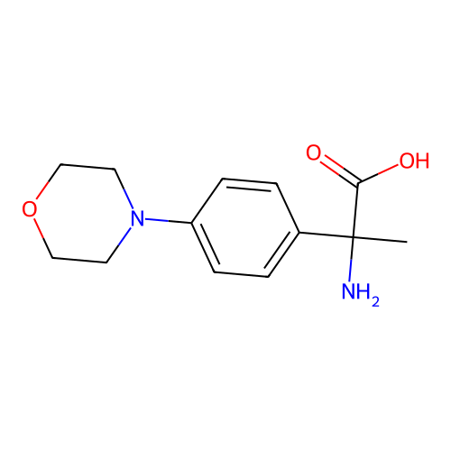 2-氨基-2-(4-吗啉-4-基苯基)丙酸 structure