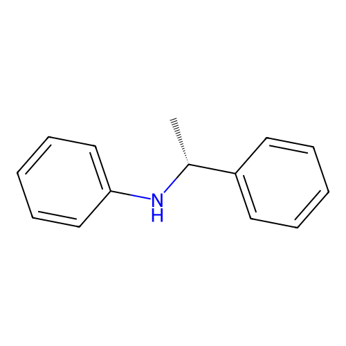 N-[(1R)-1-phenylethyl]aniline structure
