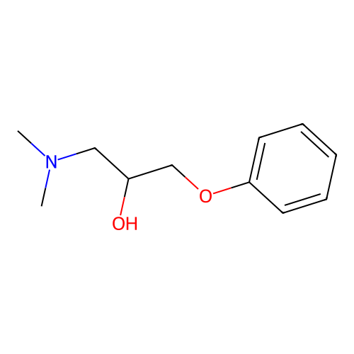 1-(Dimethylamino)-3-phenoxy-2-propanol structure