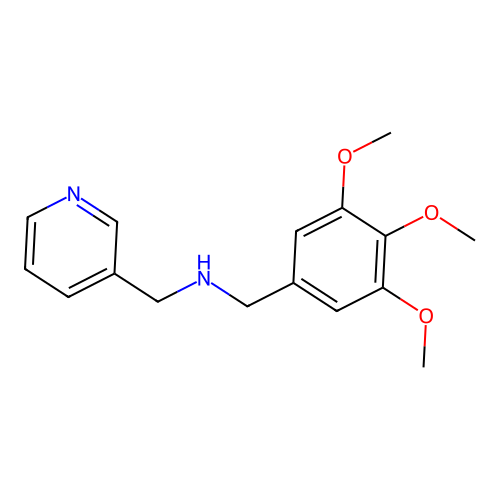 Pyridin-3-ylmethyl-(3,4,5-trimethoxy-benzyl)-amine structure