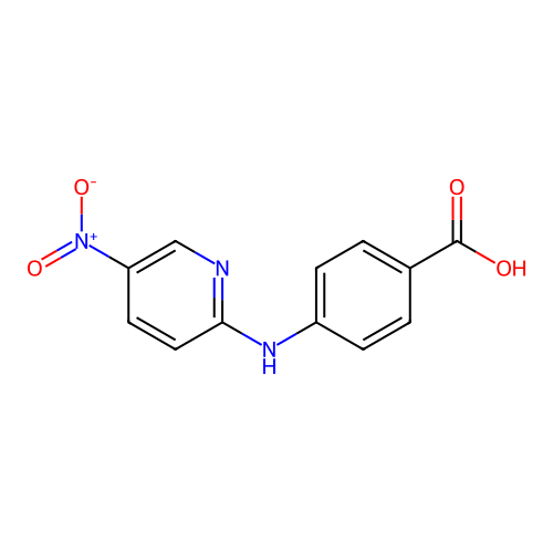 4-[(5-Nitro-2-pyridinyl)amino]benzoic acid structure