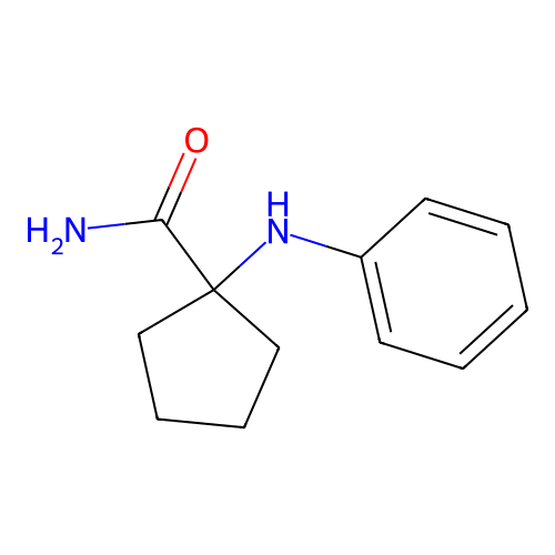 1-(苯氨基)环戊烷甲酰胺 structure