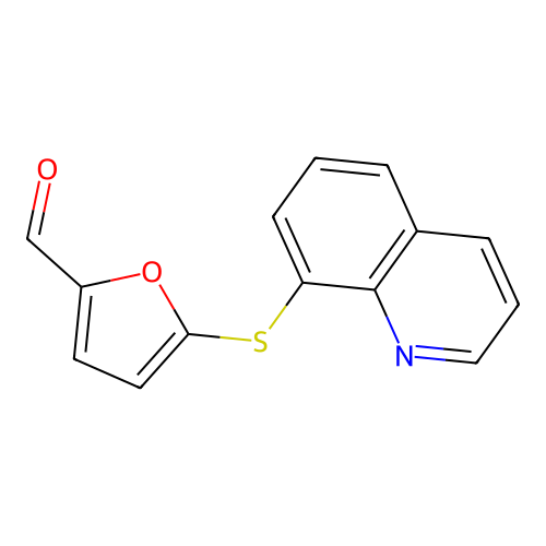 5-(Quinolin-8-ylthio)furan-2-carbaldehyde structure