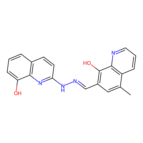 7-[[(8-Hydroxyquinolin-2-yl)hydrazinylidene]methyl]-5-methylquinolin-8-ol structure