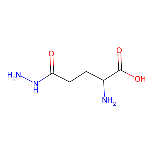 2-Amino-5-hydrazinyl-5-oxopentanoic acid structure