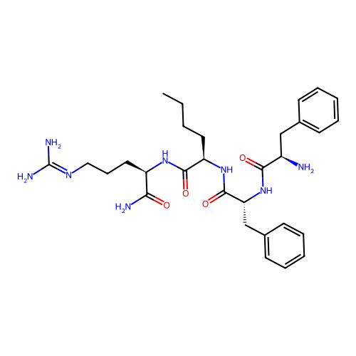 D-Phe-D-phe-D-nle-D-arg-NH2 structure
