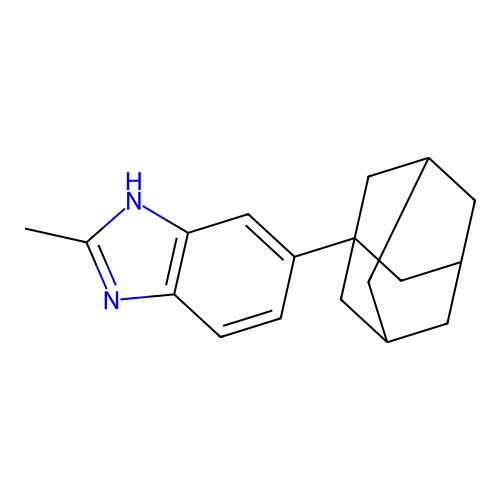 5-((3r,5r,7r)-adamantan-1-yl)-2-methyl-1H-benzo[d]imidazole structure