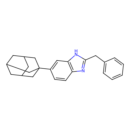 5-((3r,5r,7r)-adamantan-1-yl)-2-benzyl-1H-benzo[d]imidazole structure