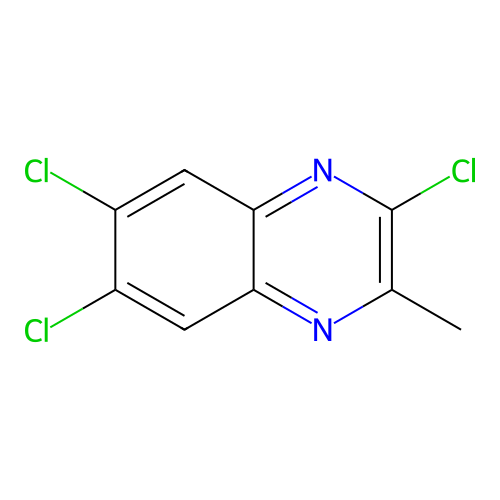 2,6,7-Trichloro-3-methylquinoxaline structure