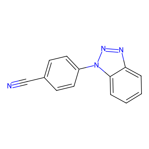 4-(1H-1,2,3-benzotriazol-1-yl)benzonitrile structure