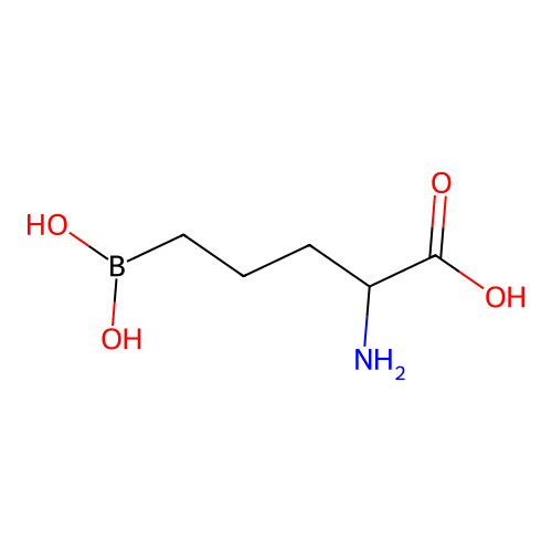 (2S)-2-Amino-5-(dihydroxyboranyl)pentanoic acid structure