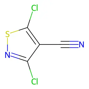 Dichloro-1,2-thiazole-4-carbonitrile structure