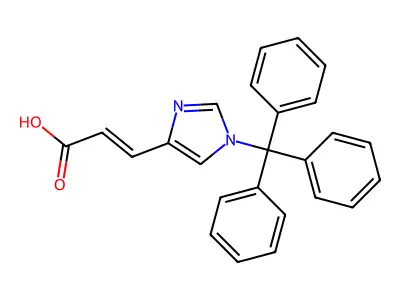 3-(1-Trityl-1h-imidazol-4-yl)acrylic acid structure