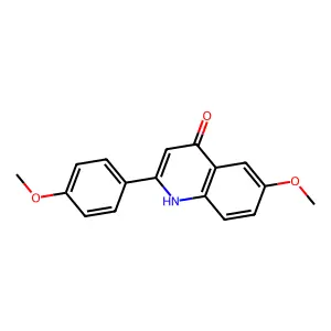 6-methoxy-2-(4-methoxyphenyl)-1H-quinolin-4-one structure