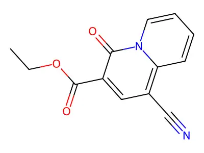 ethyl 1-cyano-4-oxo-4H-quinolizine-3-carboxylate structure
