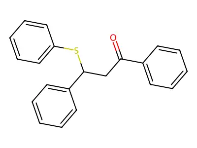 1-Propanone, 1,3-diphenyl-3-(phenylthio)- structure